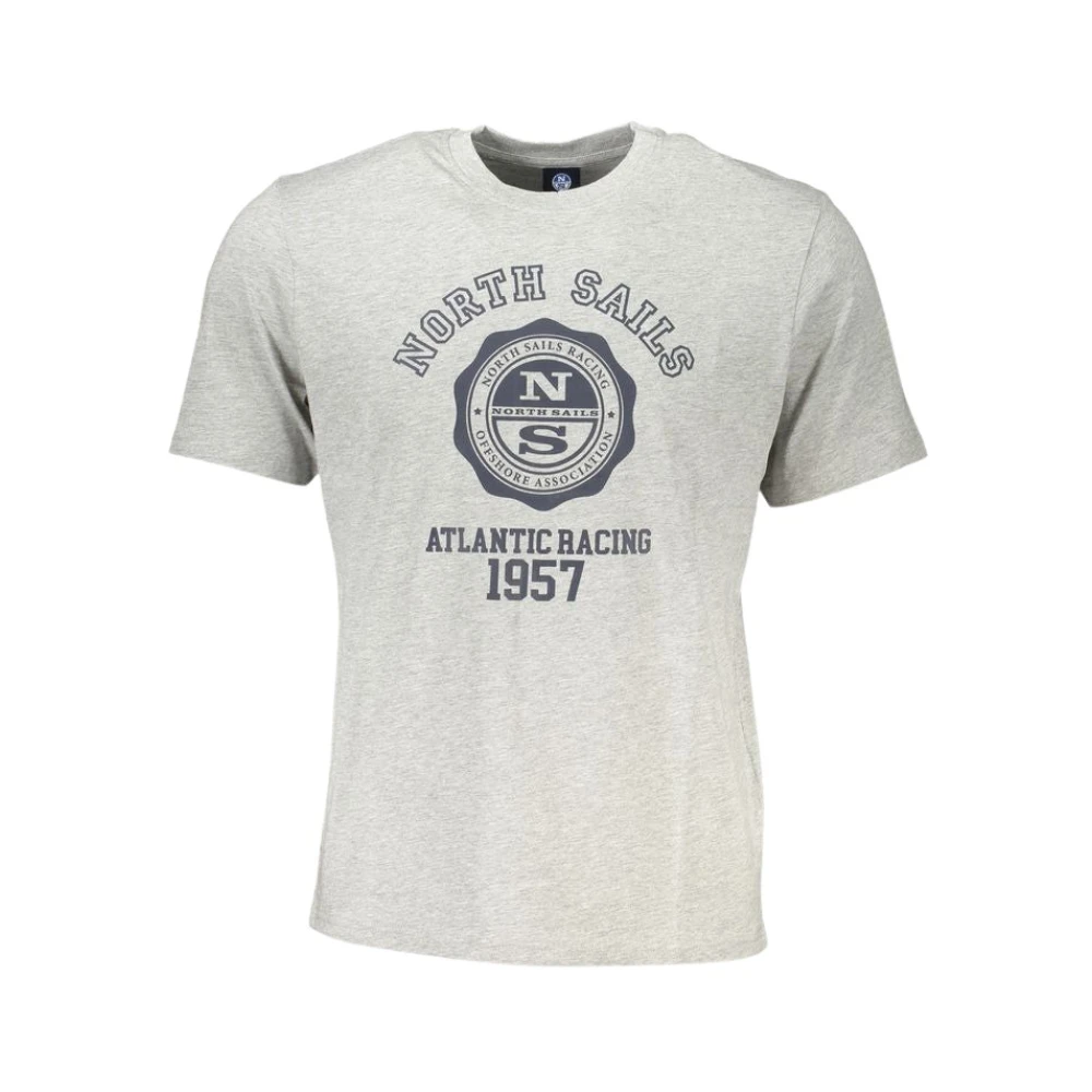 North Sails Short Sleeved T-Shirt - Male - T-Shirts - Gray - S - Tops