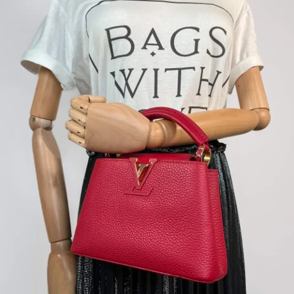 Louis Vuitton Vintage Pre-owned Leather handbags Red Dames