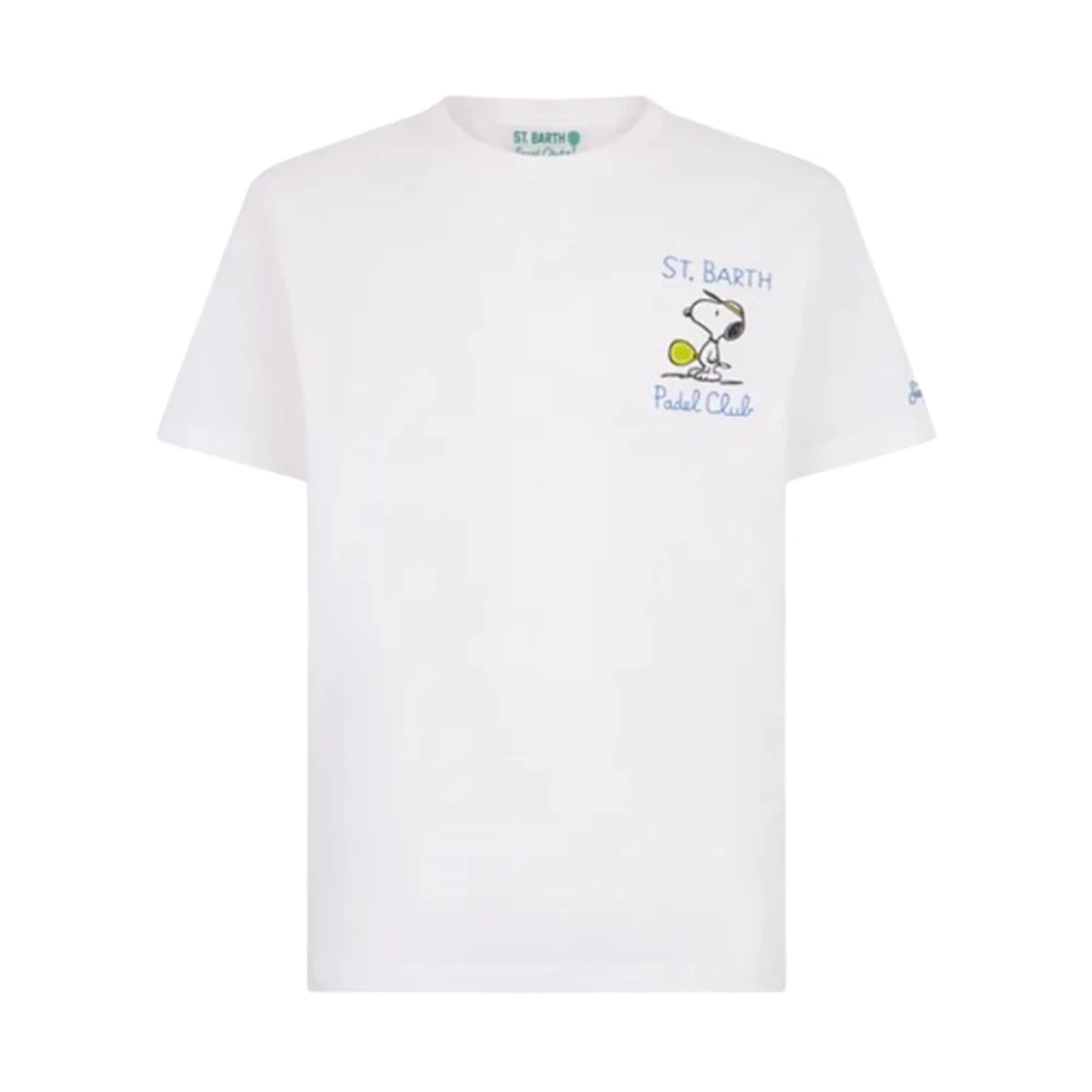 MC2 Saint Barth Wit T-shirt met uniek ontwerp White Heren