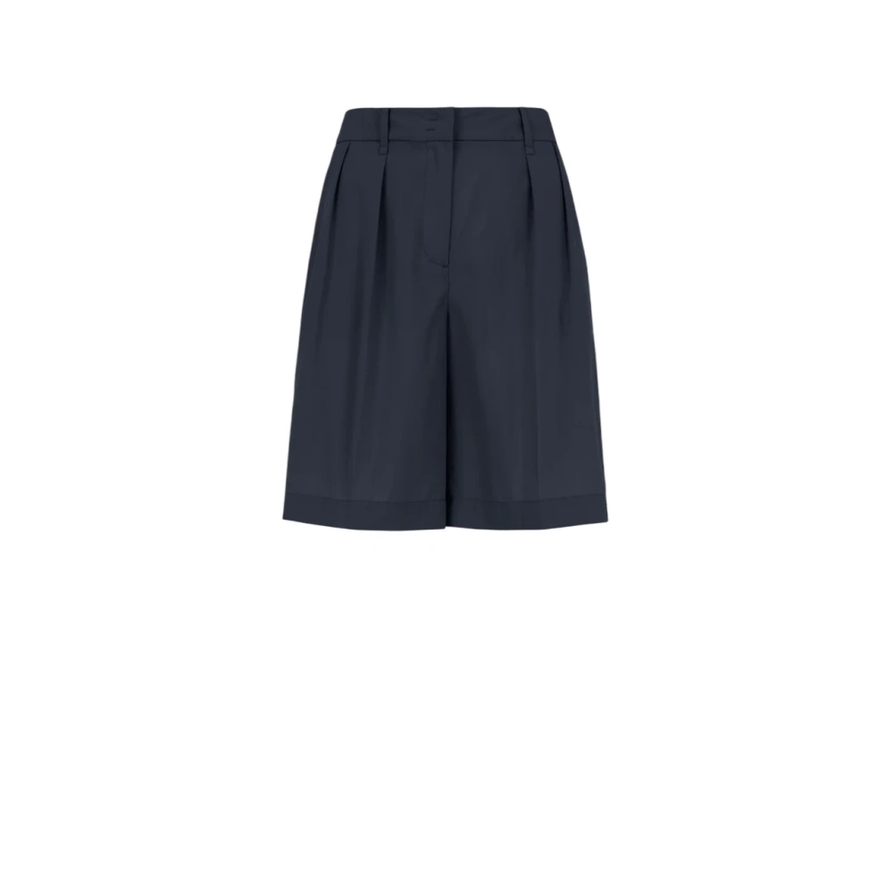 Bomboogie Women's Blue Casual Shorts, S, Flowing Lyocell Bermuda Shorts