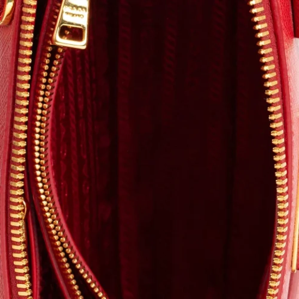 Prada Vintage Pre-owned Leather prada-bags Red Dames