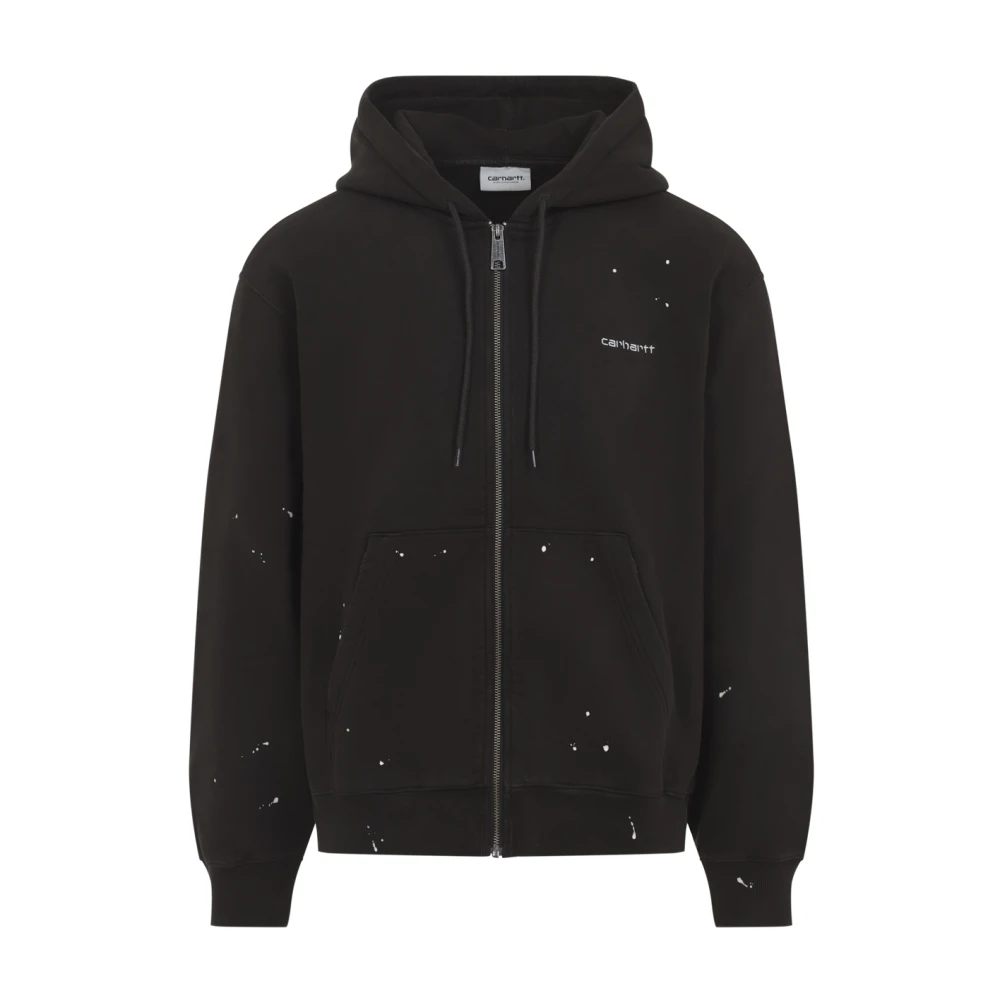 Carhartt Wip Men's Brown Zip-Throughs, M, Hooded Painter Jacket