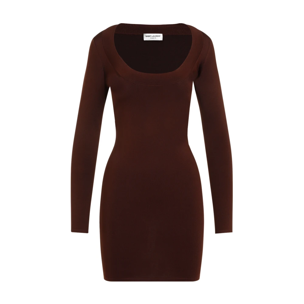 Saint Laurent Mini-jurk Brown Dames
