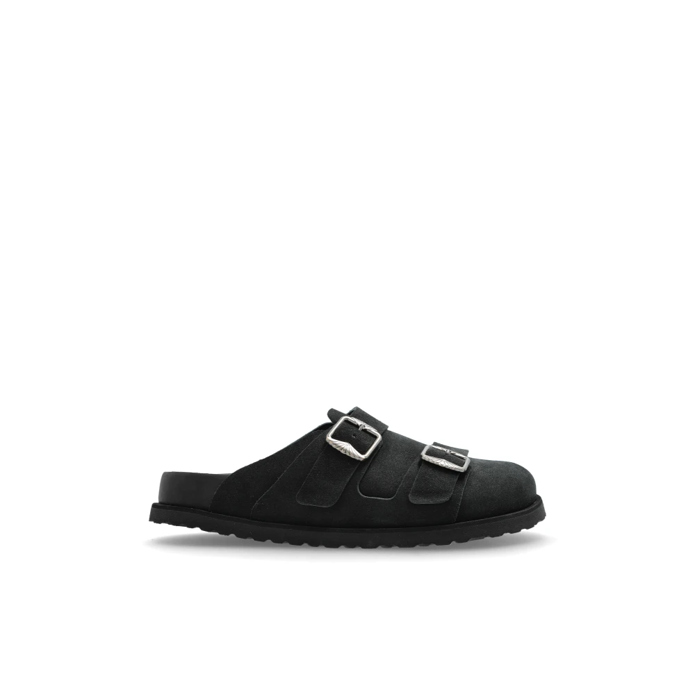 Birkenstock Women's Black Suede Slides 222 West