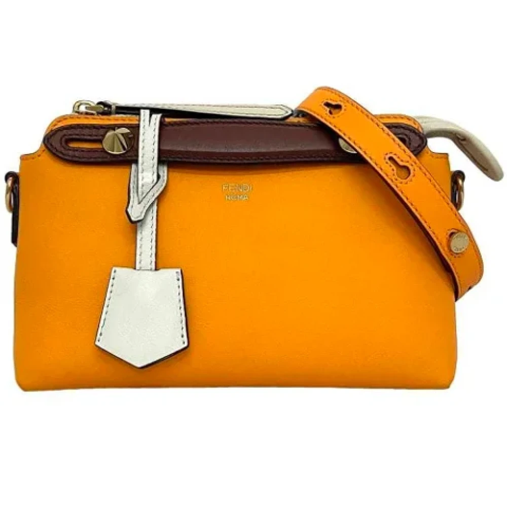 Fendi Vintage Pre-owned Leather shoulder-bags Brown Dames