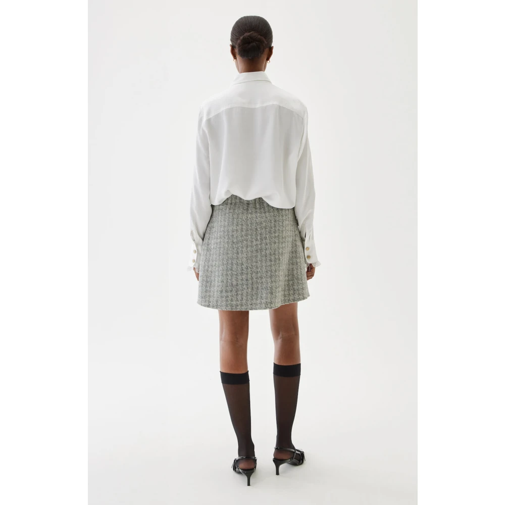 Busnel Nicoline Satijnen Blouse Beige Dames