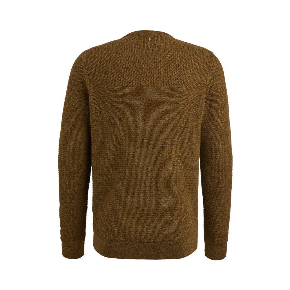 PME Legend Gestructureerde katoenen trui Brown Heren