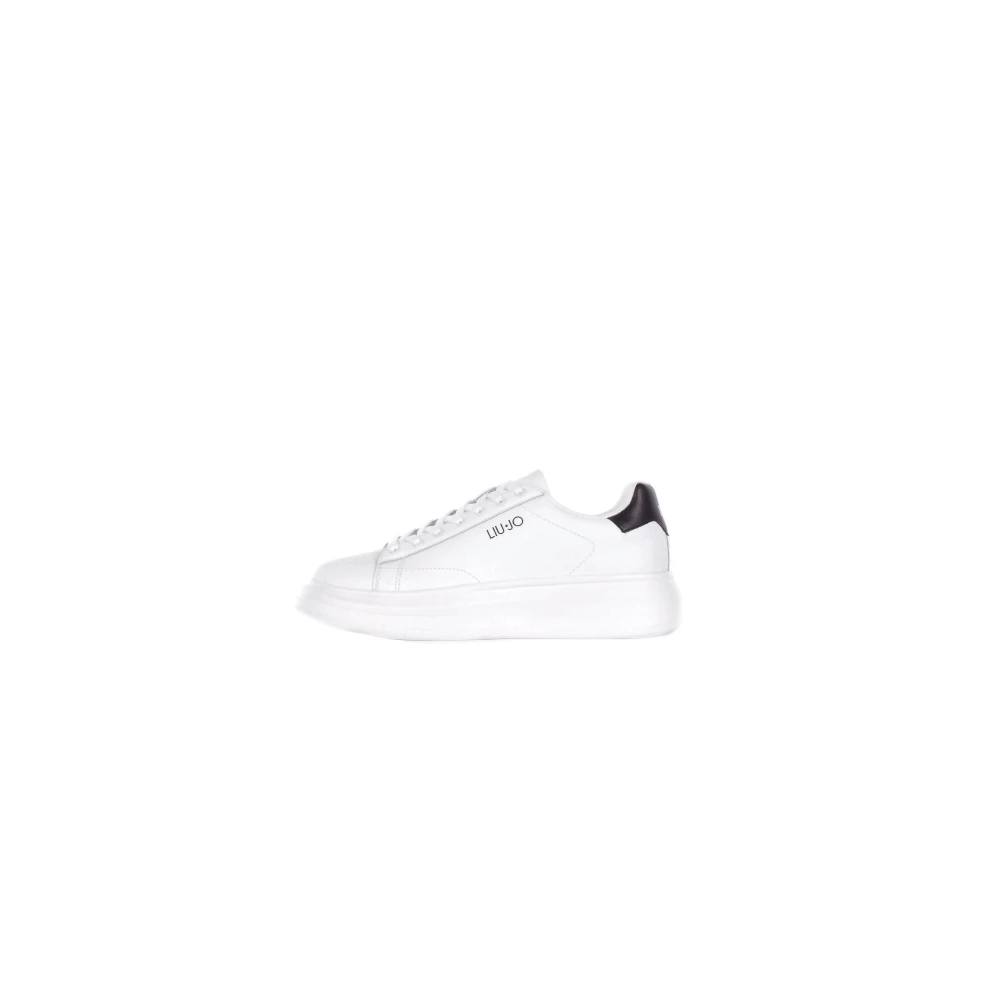 Liu Jo Witte Sport Sneakers Logo Zijkant Heren Schoenen