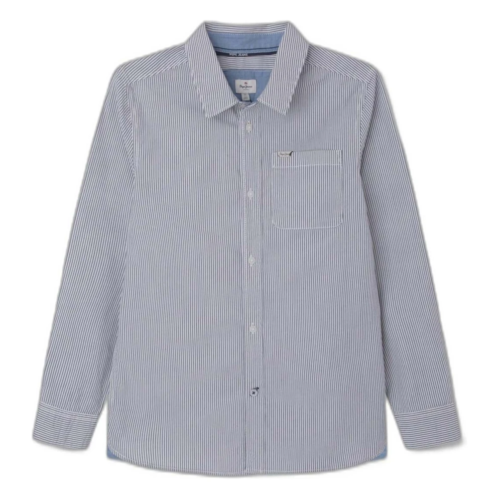 Pepe Jeans Kristopher Skjorta för Barn Blue, Pojke