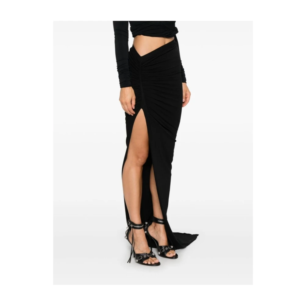 Rick Owens Zachte Maxi Rok voor Vrouwen Black Dames