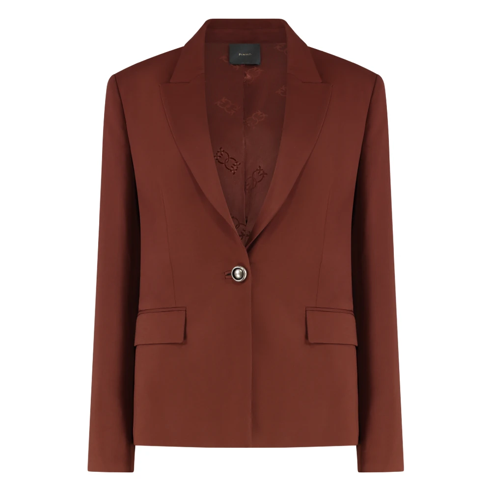 Pinko Women's Brown Gente Jacket - Blazers - S - Jackets
