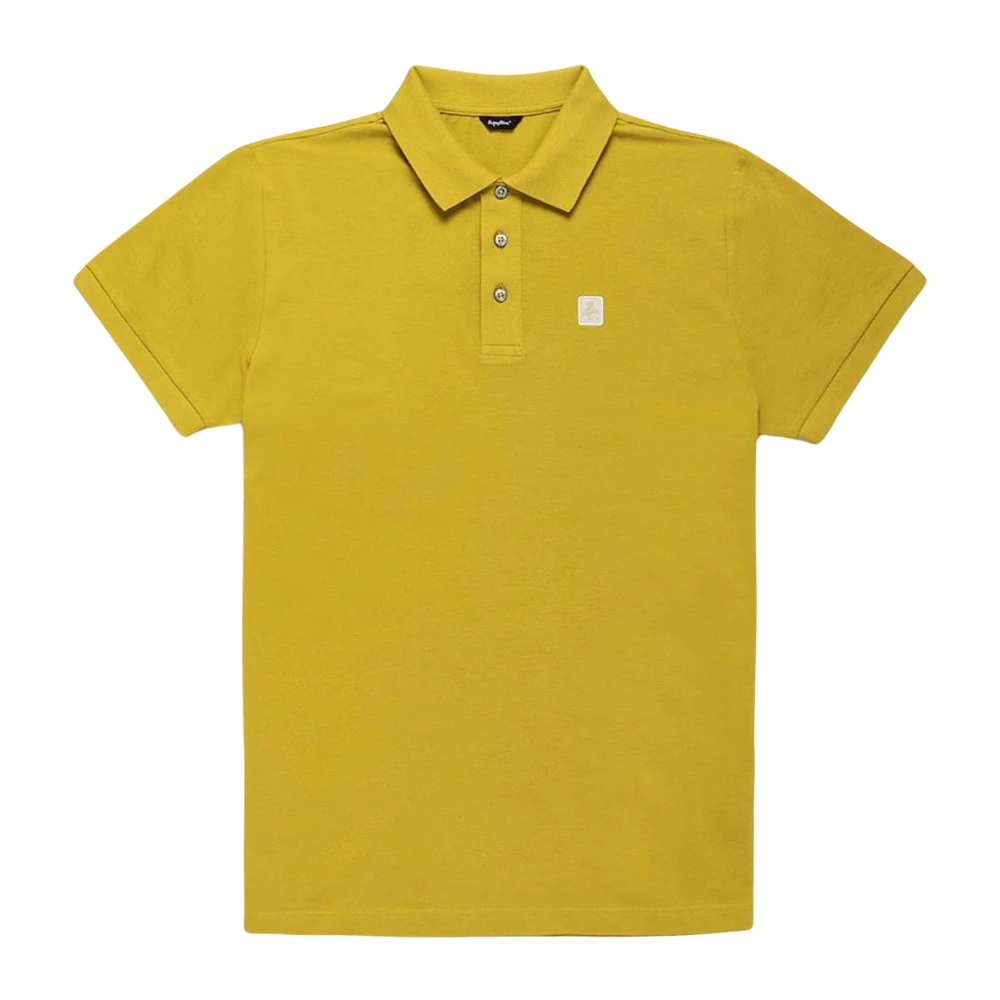 RefrigiWear Heren Katoen Pique Polo Shirt Yellow Heren