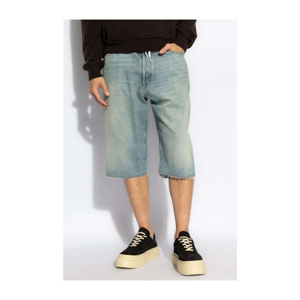 MM6 Maison Margiela Katoenen Shorts Blue Heren