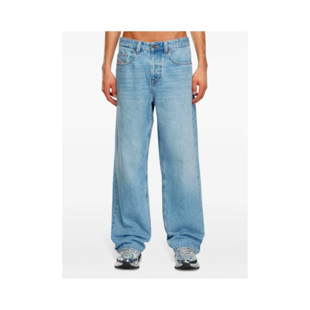 Diesel Lichtblauwe Denim Macro Broek Blue Heren