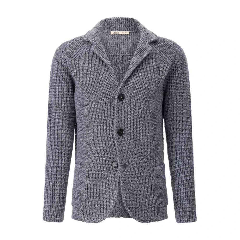 Maurizio Baldassari Herren Blau Jacken, Lgröße: