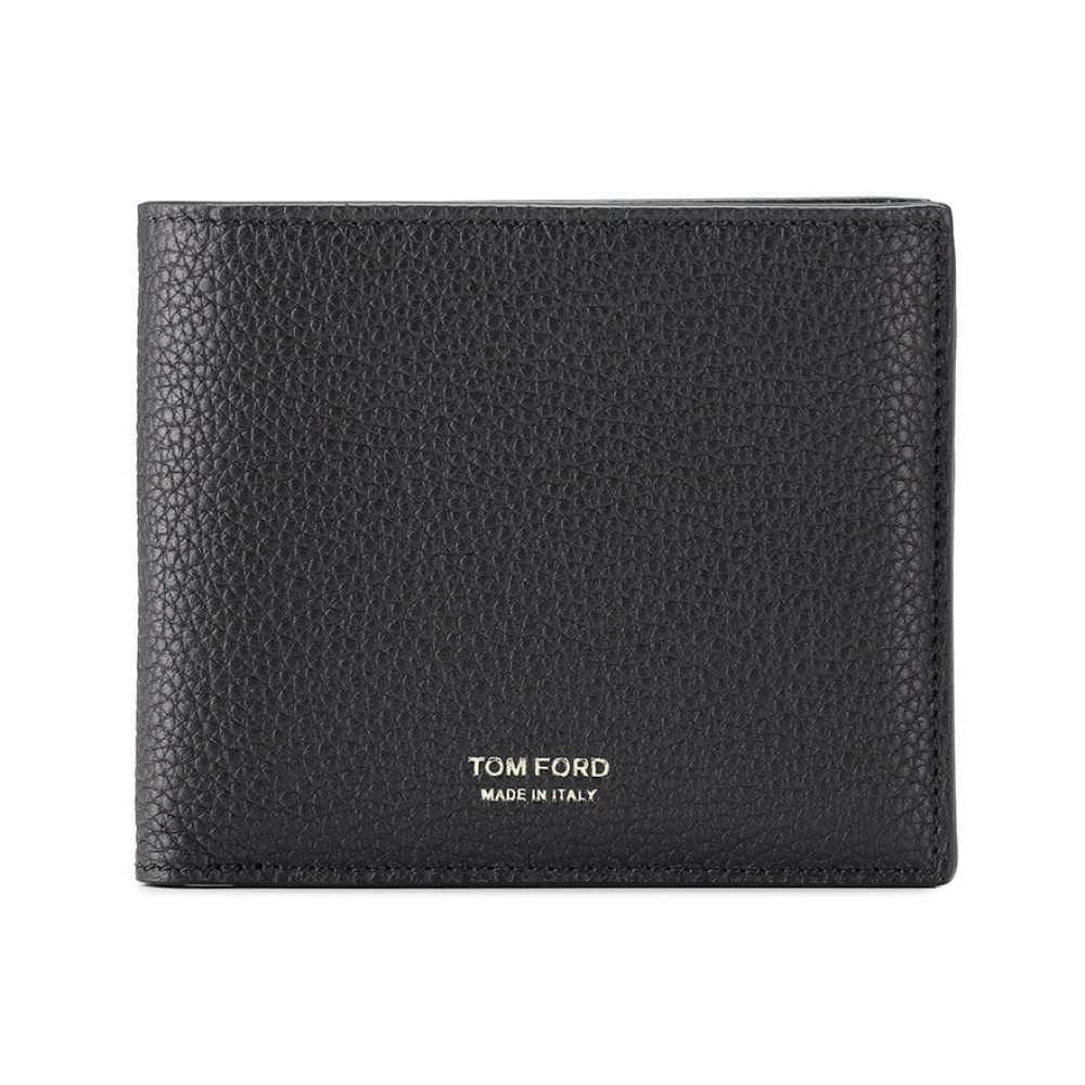 Tom Ford Men's Black Wallets & Cardholders, One Size, Grain Leather Classic Bifold Wallet
