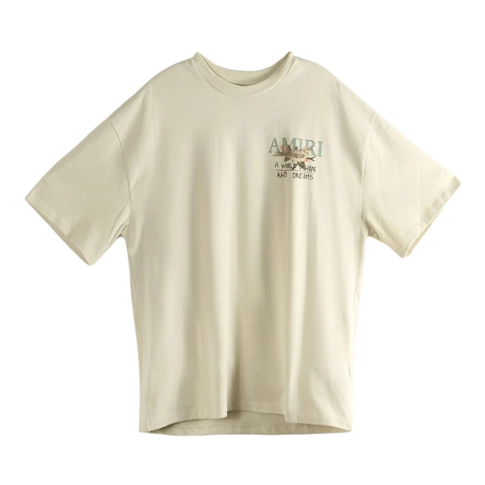 Amiri Men's Beige Graphic Print T-Shirt