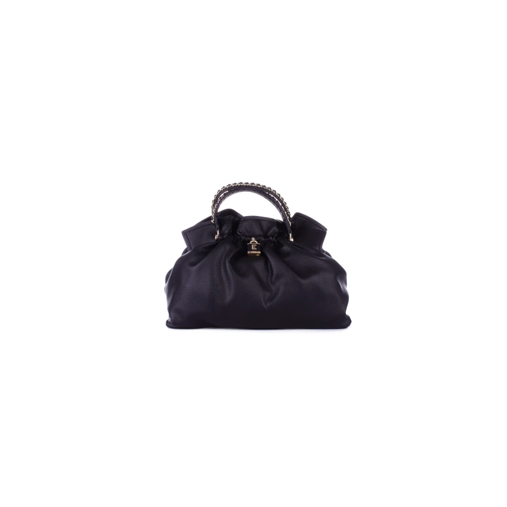 Ermanno Scervino Zwarte schoudertas met voorlogo Black Dames