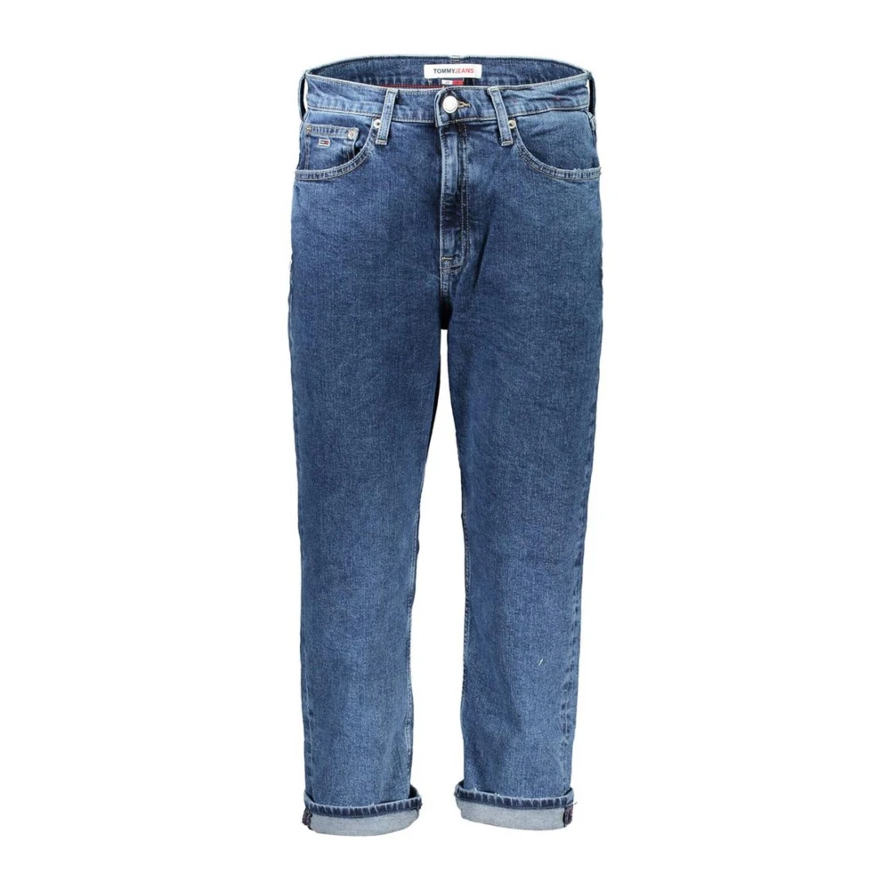 Tommy Hilfiger Harper Geborduurde Blauwe Katoenen Jeans Blue Dames