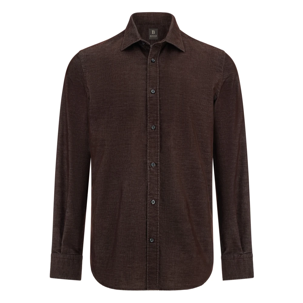 Boggi Milano Herren Braun Shirts, Mgröße: