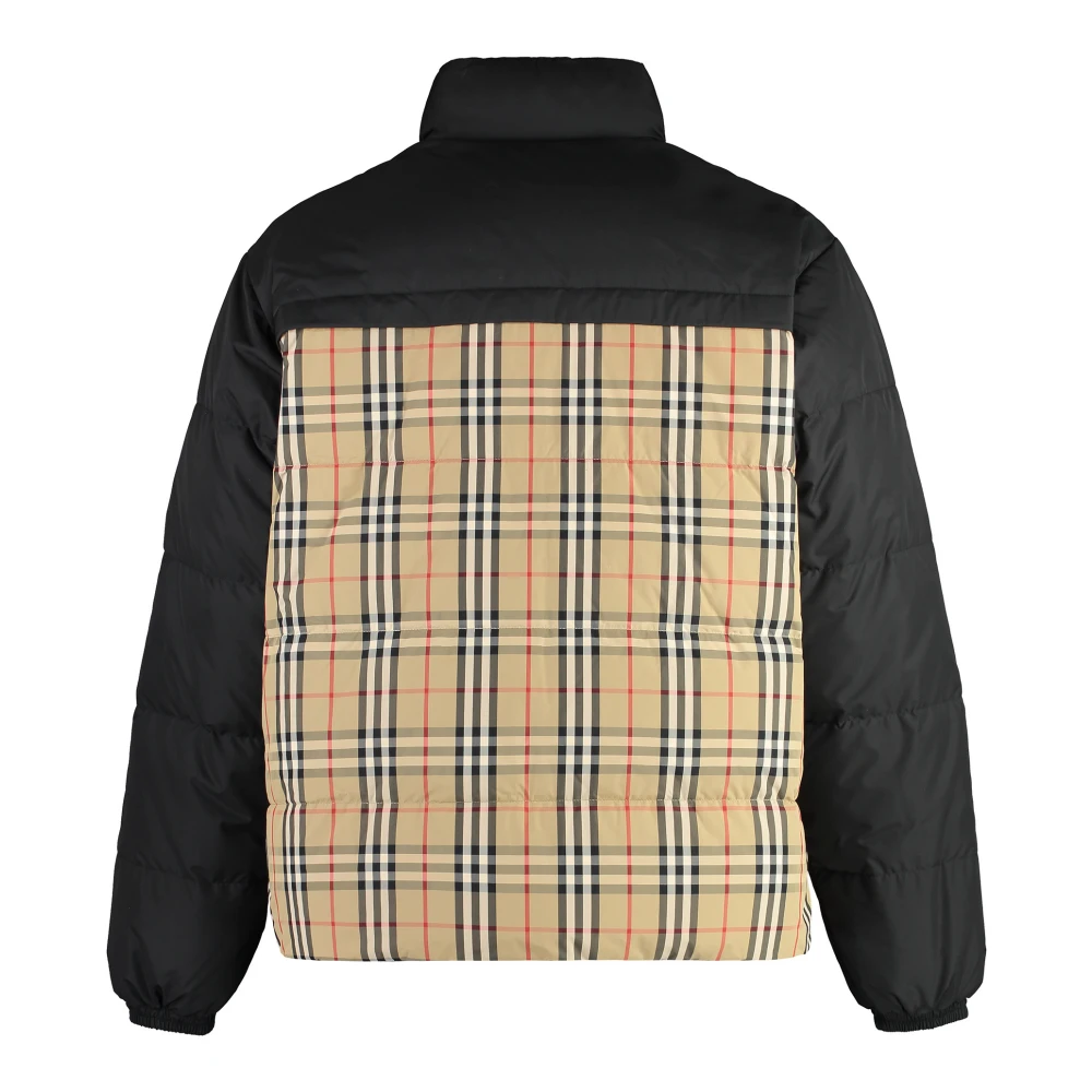 Burberry Omkeerbare donsjas met ruitmotief Black Heren