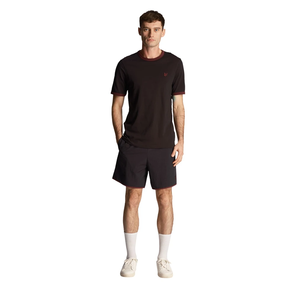 Lyle & Scott Tonal Swim Shorts Black Heren