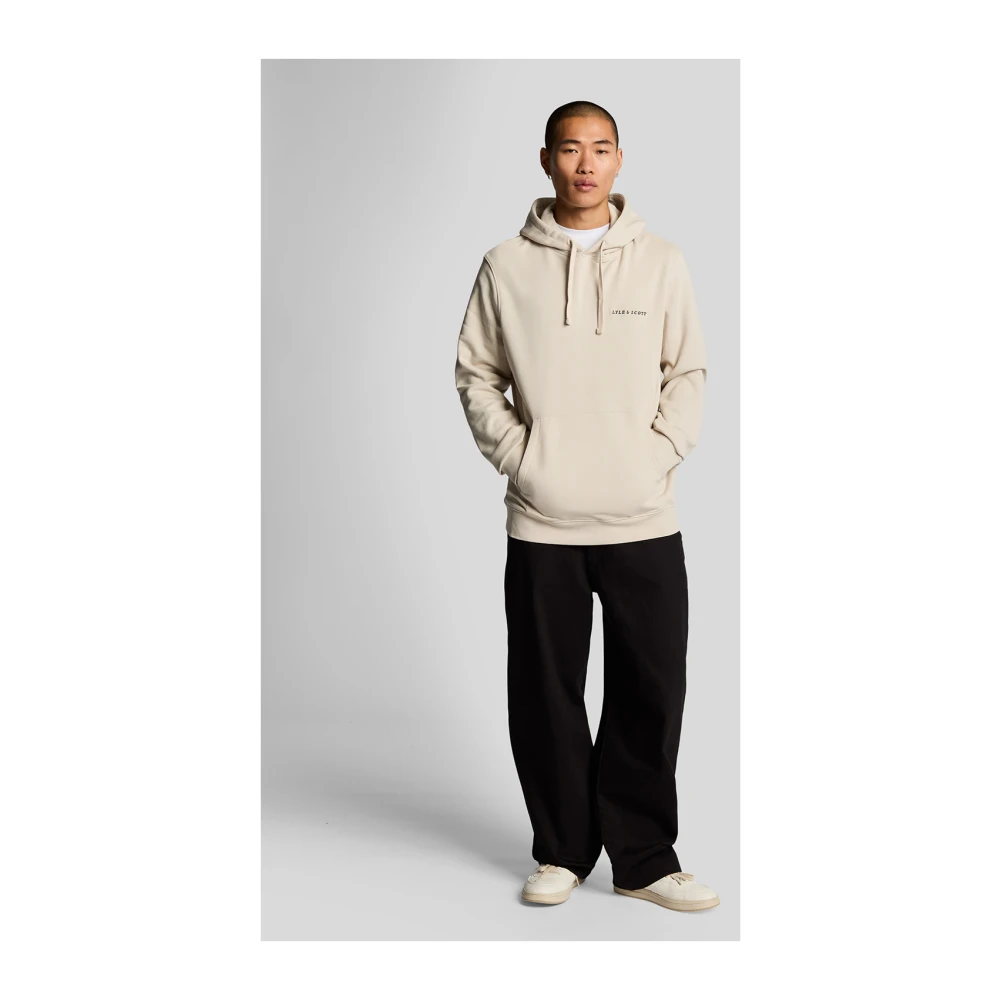 Lyle & Scott Mid Layers Loopback Geborduurde Hoodie Black Heren