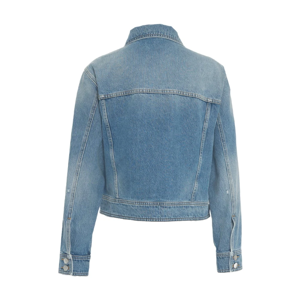 closed Blauwe Cropped Denim Jack Blue Dames