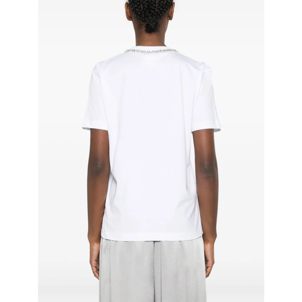 Semicouture Wit T-shirt en Polo White Dames