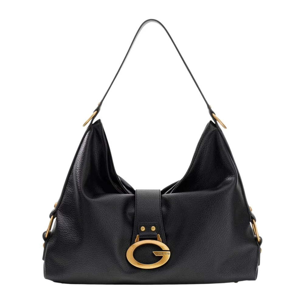 Guess Black Shoulder Bags, Female, One Size, Decor Vintage Sml Gf
