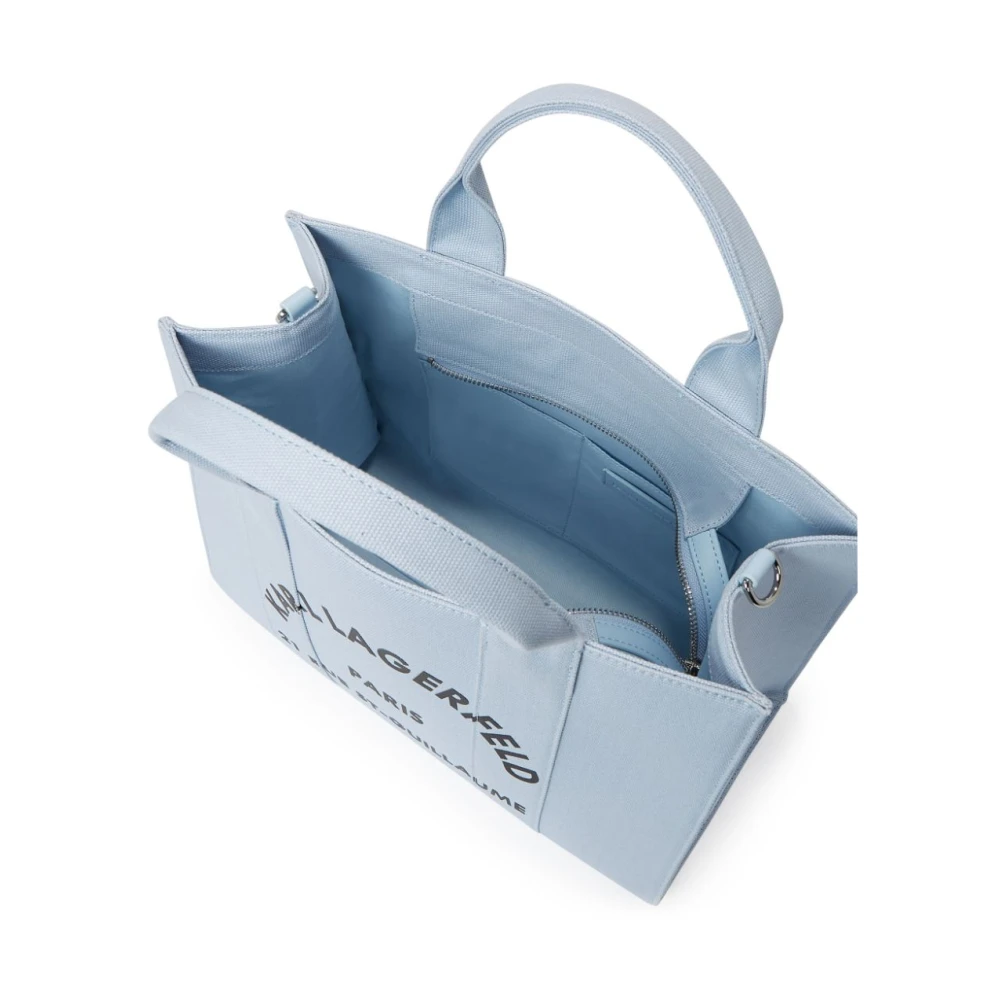 Karl Lagerfeld Tote M Celeste Lona Logo Circular Blue Dames