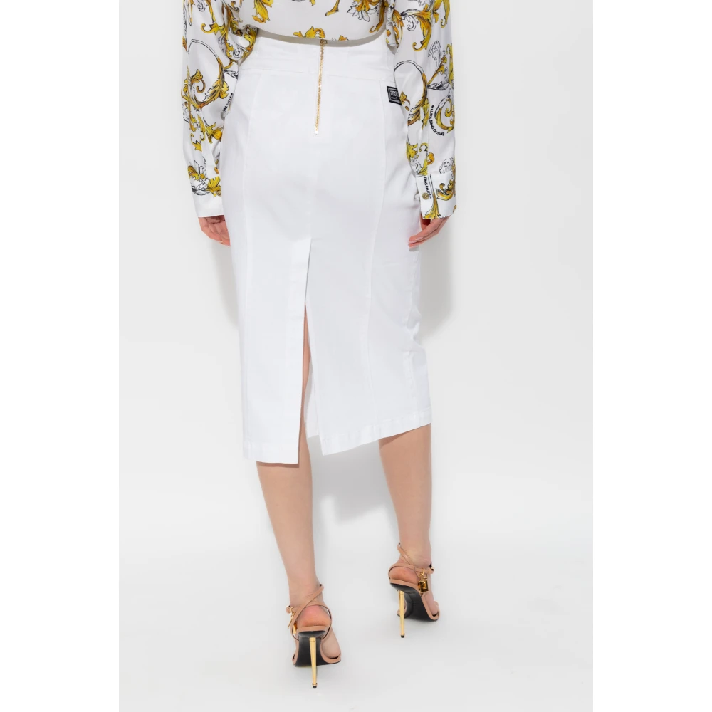 Versace Jeans Couture Denim rok White Dames
