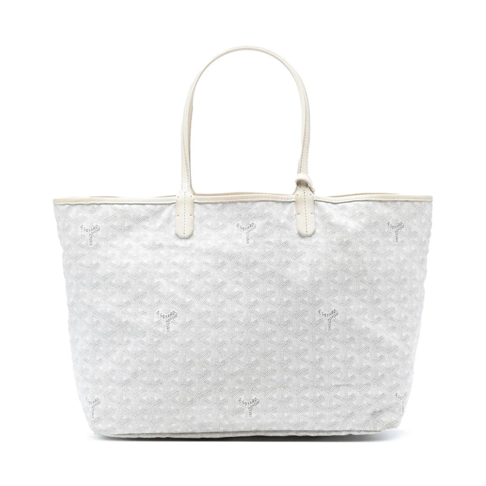 Goyard Vintage Women's White Pre-Owned Structured Tote Bag