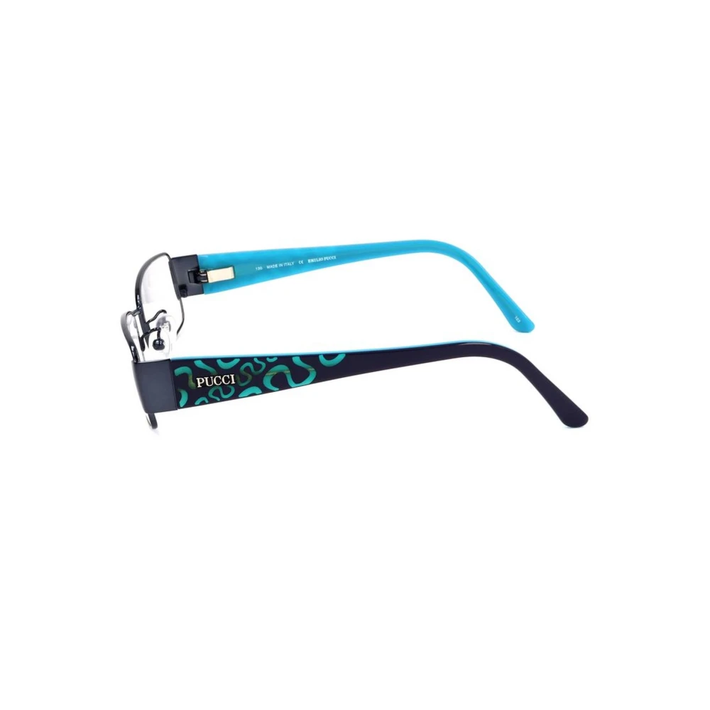 EMILIO PUCCI Blauwe Metalen Montuur Damesbril Blue Dames
