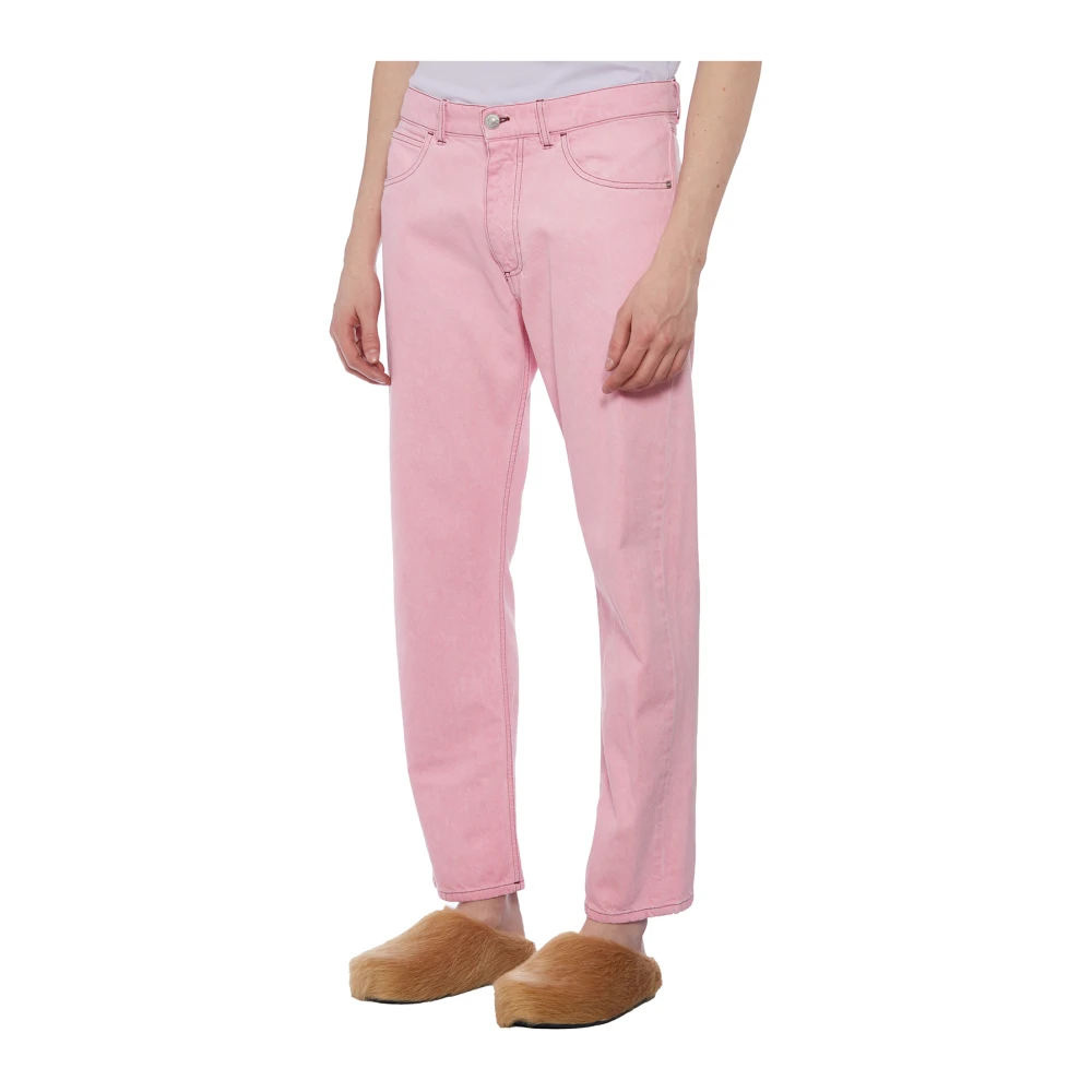 Marni Denim Jeans Pink Heren