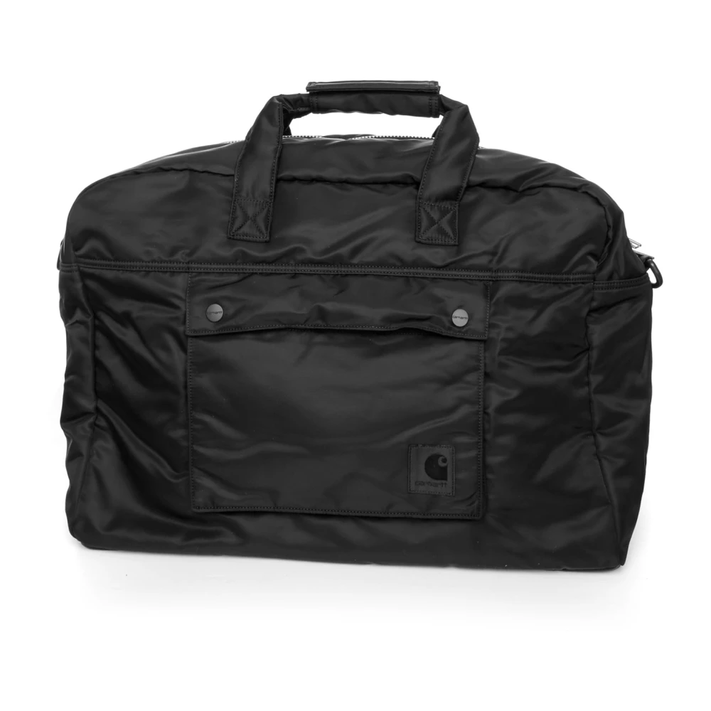 Carhartt WIP Waterbestendige Weekendtas met Meerdere Compartimenten Black Heren
