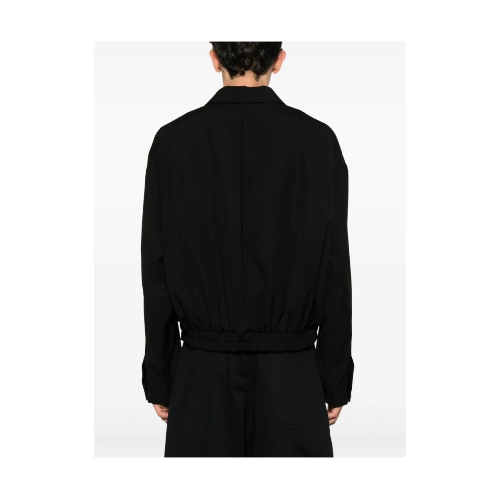 Jacquemus Zwart elastisch zoom bovenkleding Black Heren
