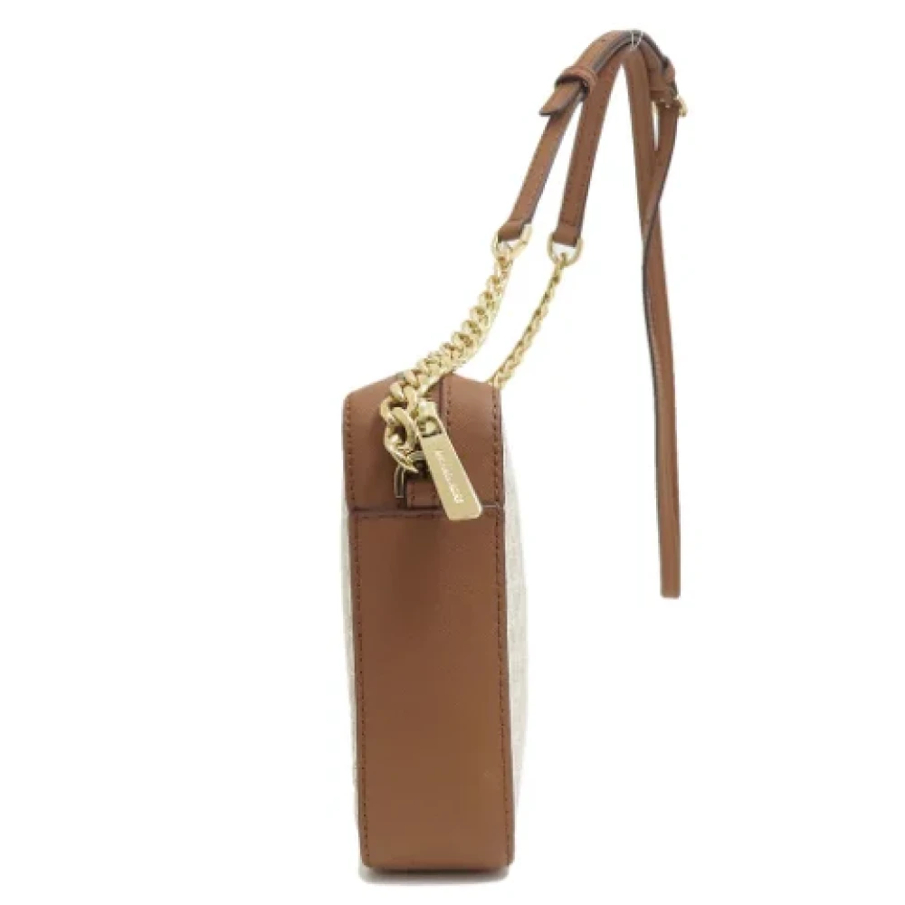 Michael Kors Pre-owned Canvas shoulder-bags Beige Dames