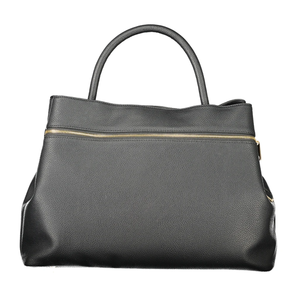Twinset Shopper Bag With Pocket And Oval T Lock - Female - Handbags - Black - One Size - Bags