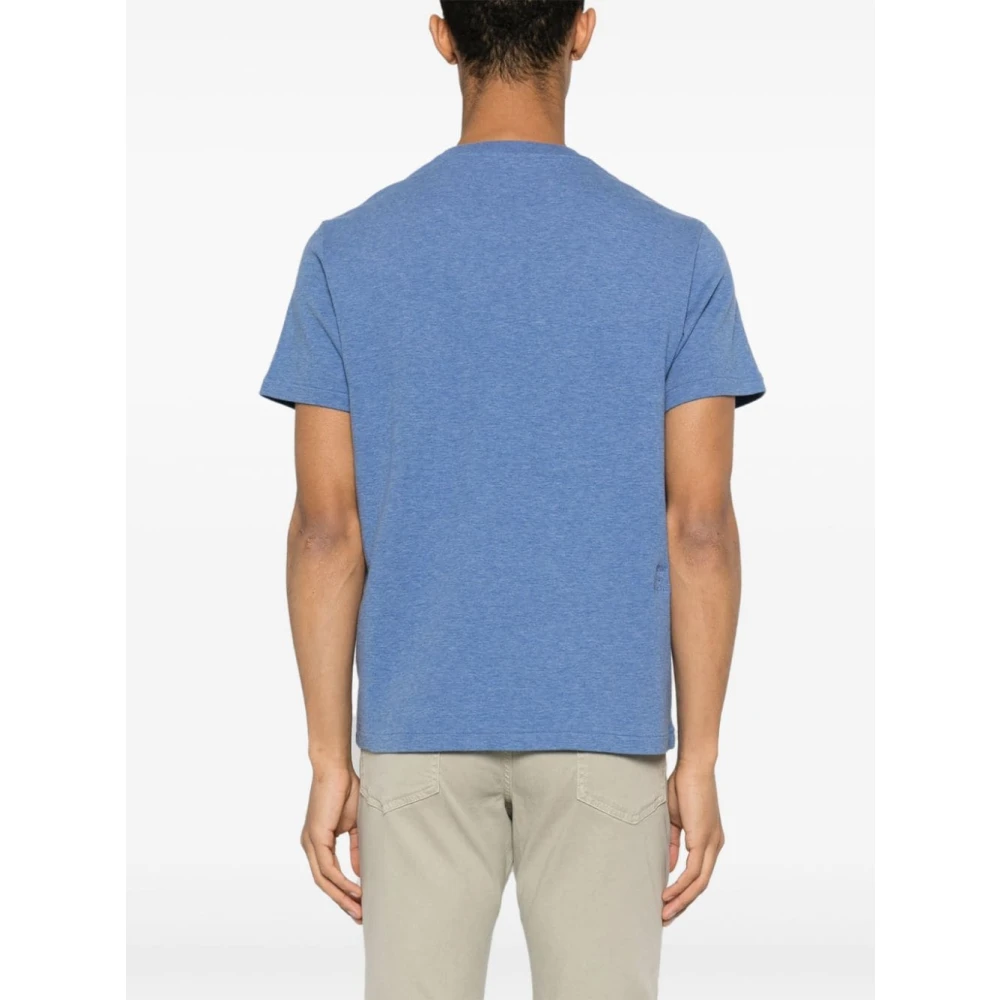 Frame Duo Fold Tee Shirt Blue Heren