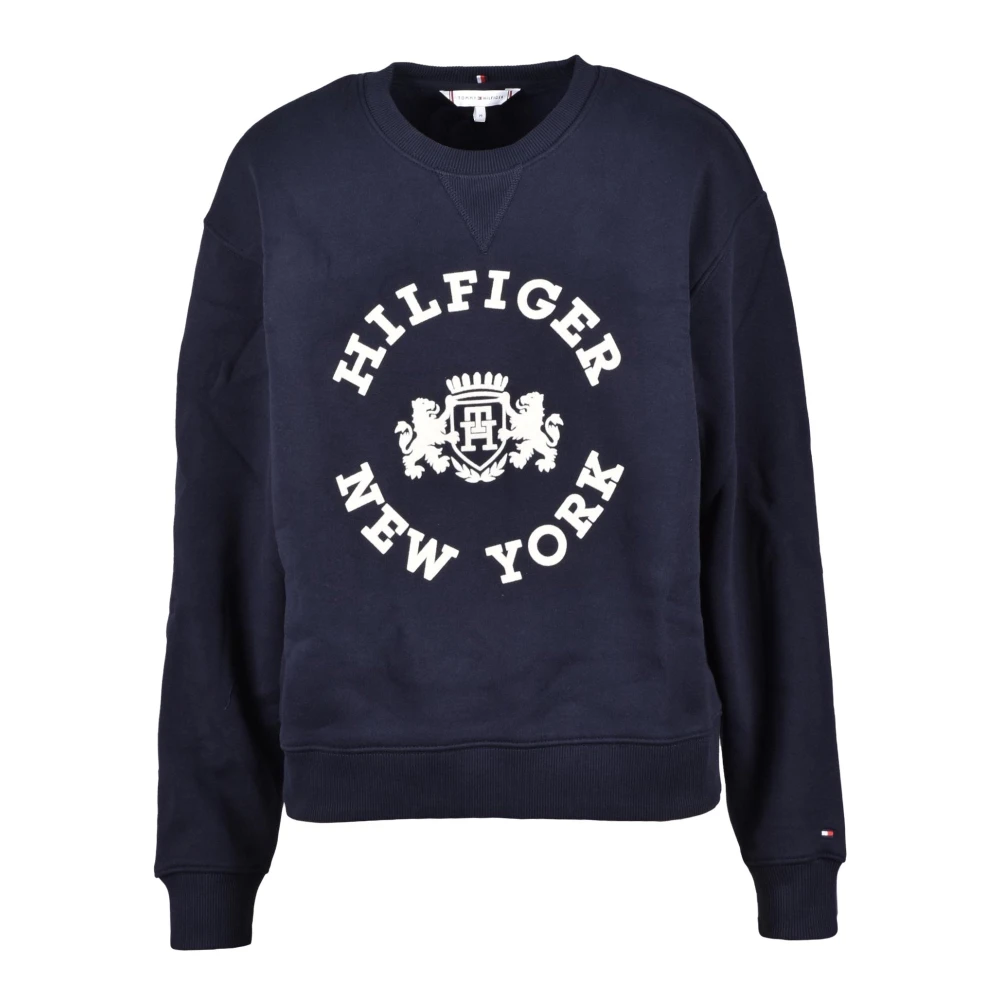 Tommy Hilfiger Katoenmix Sweater Blue Dames