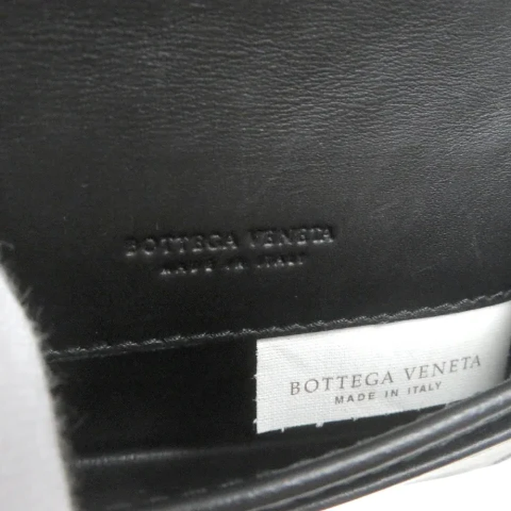 Bottega Veneta Vintage Pre-owned Leather wallets Black Dames