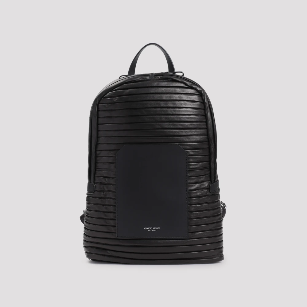 Giorgio Armani Stijlvolle Nero Rugzak Black Heren