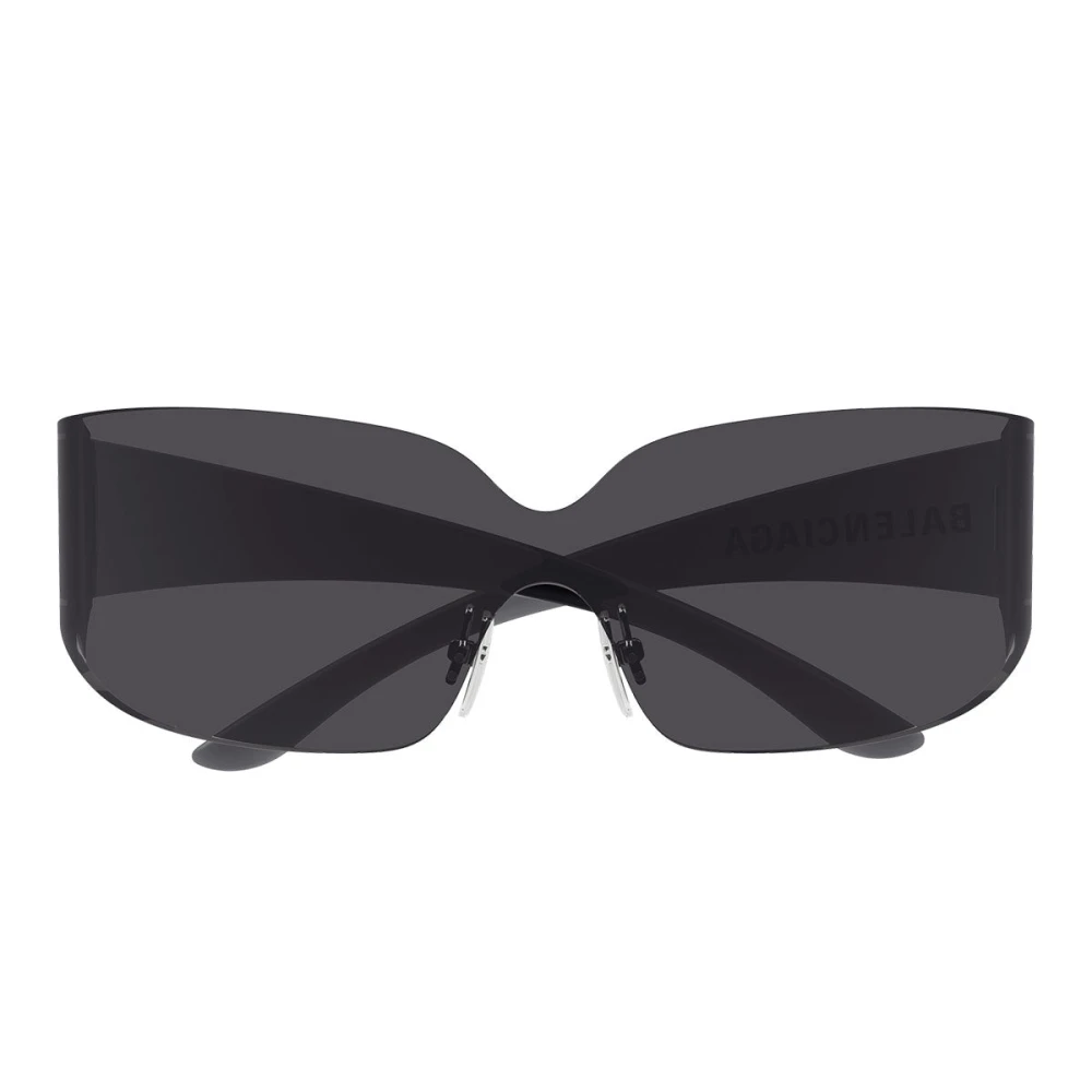 Balenciaga Unisex Gray Sunglasses, One Size, Shield Sunglasses