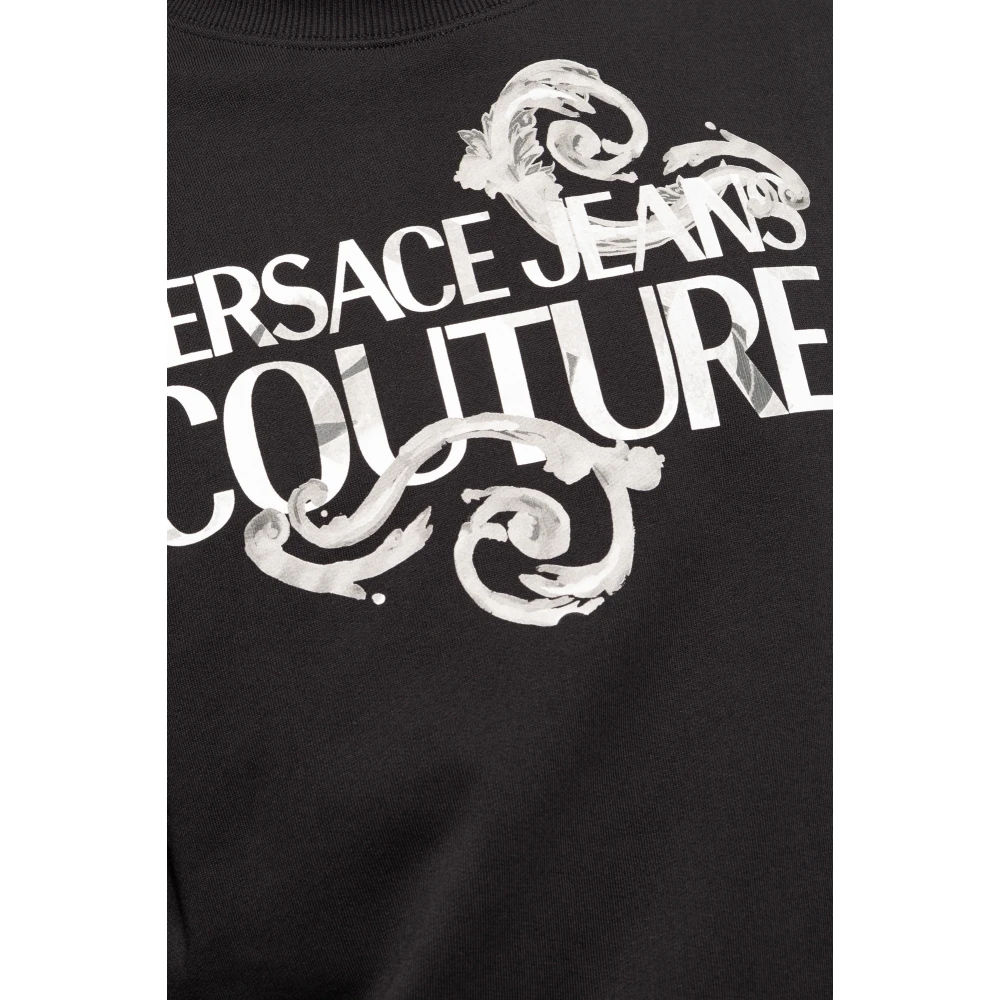Versace Jeans Couture Katoenen sweatshirt Black Heren