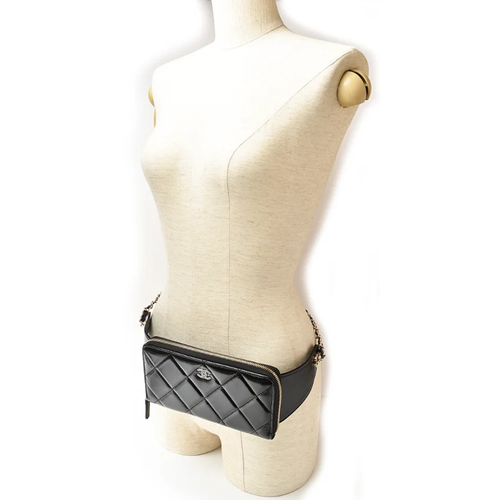 Chanel Vintage Pre-owned Leather chanel-bags Black Dames