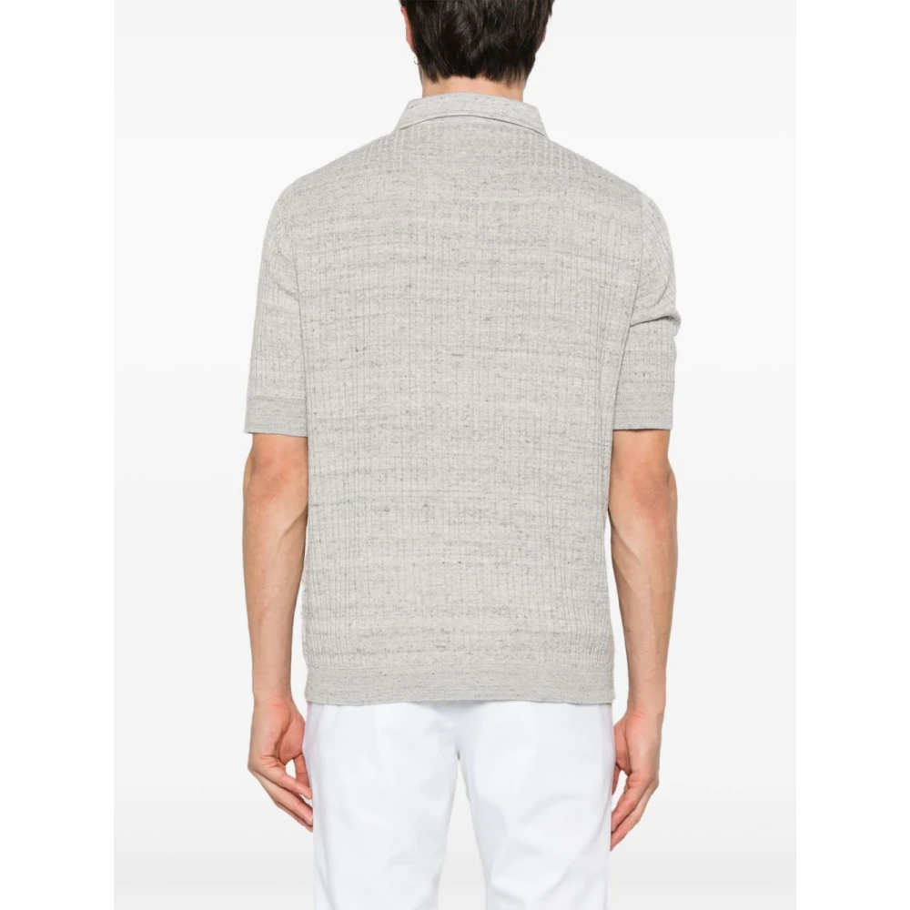 Lardini Grijze T-shirt en Polo Gray Heren