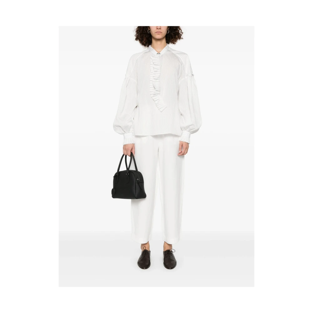 Antonelli Firenze Witte Elastische Trekkoord Shorts White Dames