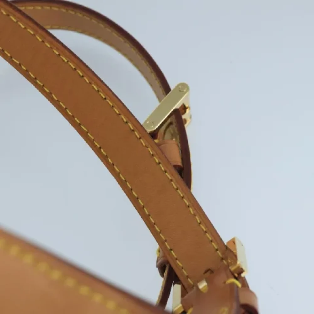 Louis Vuitton Vintage Pre-owned Leather backpacks Yellow Dames