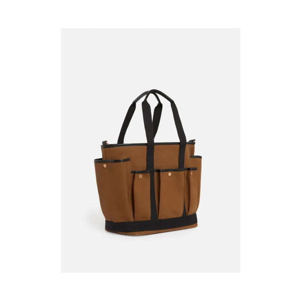 Vanessa Bruno Multipocket Schoudertas in Khaki Green Dames